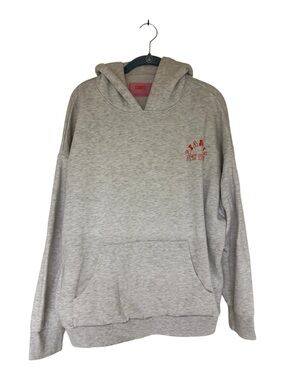 Starfit NY Light Heather Gray Hoodie with logo